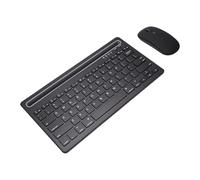 VBESTLIFE Combo de Teclado y Mouse Inalámbricos, Modo Dual, 78 Teclas, Teclado Portátil Delgado Recargable con Mouse Ergonómico, para PC, Computadora Portátil, Tableta y Teléfono