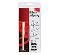 VBESTLIFE Cómic Pen Pluma de Pintura Plumillas de Pluma Diferentes Hecho de Madera + Acero Inoxidable Uso Cómodo de Agarrar Adecuado para Principiantes