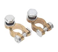 VBESTLIFE Conector de Abrazadera de Terminal de BateríA de Coche de 2 Piezas, Tornillo único M10 de Corriente Grande de 300 A, Latón de Primera Calidad Anticorrosión para Automóviles, Camiones y