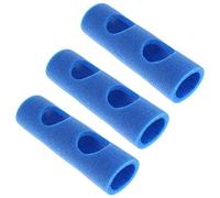 VBESTLIFE Conector de Fideos de Natación EPE de 3 Piezas - Conector de Barra de Espuma de Fideos de Piscina con 2 Orificios Cruzados para Proyectos de Natación y Bricolaje (Azul)