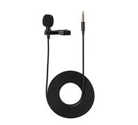 VBESTLIFE Conector de micrófono portátil, Conector de Audio para micrófono de 3.5 mm a Bobina inversa omnidireccional para teléfonos Inteligentes iOS y Android y