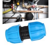 VBESTLIFE Conector de Tubería, Conector de Tubería de Agua Recto, Paquete de 4, 25 Mm a 25 Mm, Plástico PE para Plomería Segura para Agua Potable, Acoplamiento Resistente a la Corrosión, Baja