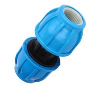 VBESTLIFE Conector de Tubería de Agua Recto de Plástico PE de 4 Piezas de 25 Mm a 25 Mm: Resistente a la Corrosión, sin Presión, Baja Escala, Juego de Accesorios de Conexión de Tubería de Larga