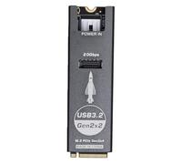 VBESTLIFE Conector Interno NVMe a USB Tipo E, Adaptador PCIe 4.0 de Clave M.2 M de 20 Gbps con Disipador de Calor, para Expansión del Puerto USB del Panel Frontal
