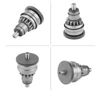 VBESTLIFE Conjunto de Engranaje de Embrague de Motor de Arranque para Ciclomotores GY6 139QMB ATV, Metal Antioxidante, Engranaje Impulsor de Transmisión para Motor de 4 Tiempos, Compatible con