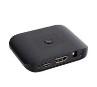 VBESTLIFE Conmutador HDMI 2.1, Selector de Vídeo 2 en 1 de Salida 8K 60Hz con Control Remoto IR, para Configuración de Juegos de Cine en Casa