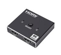 VBESTLIFE Conmutador HDMI 8K 60Hz, Divisor HDMI Bidireccional de Salida 2 en 1, Plug and Play, para TV, Computadora, Proyector, Decodificador