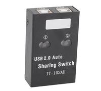 VBESTLIFE Conmutador para Compartir USB 2.0, 2 Computadoras Comparten 1 Impresora, Selector de Interruptor USB de Transferencia de Alta Velocidad, con Conmutación de una Tecla para el