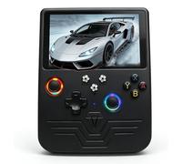 VBESTLIFE Consola de Juegos Portátil, Pantalla HD de 6 Pulgadas, Consola de Juegos Retro Portátil de Código Abierto de 6000 MAh con Joysticks RGB Duales de 128 GB para Más de 30 Emuladores (Gris