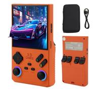 VBESTLIFE Console de Juegos de Mano V40 MAX Retro, 8GB+ 256GB, Emuladores Incorporados de 49+, Pantalla HD HD de 4.0 Pulgadas, Batería de 4000 MAh, Consola de Videojuegos Portátiles (Orange)