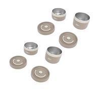 VBESTLIFE Contenedor de Almuerzo Aislado de Acero Inoxidable 304, Caja con Tapa y Bolsa Térmica, Lonchera Térmica Redonda a Prueba de Fugas para la Escuela de Trabajo (4 cajas)
