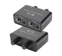VBESTLIFE Control de Volumen de Auriculares W-12, Controlador de Volumen Estéreo de 3.5 Mm de 6.35 Mm 1/4 Pulgadas 1/8 Pulgadas de Control de Volumen en Línea para Aislamiento de