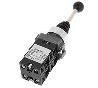 VBESTLIFE Controlador de Palanca de Mando, Interruptor de Retorno por Resorte de 4 Posiciones, Resistente a Golpes, Palanca de Control Industrial para Circuito CA CC, Reemplazo para relé de