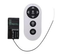 VBESTLIFE Controlador RC de 2,4 GHz: Funcionamiento Estable de 2,4 G con Receptor Remoto de 4 Canales, Diseño de Motor Dual, Diseño Portátil para Uso Aficionado