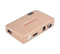 Vbestlife Convertidor de RF a HDMI 100-240V Conversor de Audio Vídeo con Estándar USS/VDE de Material ABS para Proyectores, Enseñanza Multimedia, Ingeniería de Redes