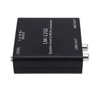 VBESTLIFE Convertidor de Salida de Línea, Adaptador de Altavoz a Señal Baja con Transformador de Aislamiento Premium, Convertidor Estéreo de Alto a bajo para Amplificador de Subwoofer, 40 Hz-20 KHz,