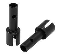 VBESTLIFE Copas de Eje de Transmisión RC, 2 Piezas Ejes de Rueda de Coche RC Ejes de Rueda Resistentes de Acero para ZD Racing 1/8 RC Vehicle Black