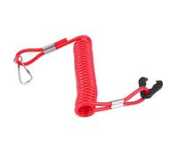 VBESTLIFE Cordón para Interruptor de Apagado, Interruptor de Apagado de Emergencia para Motor Fueraborda con Plástico a Prueba de Agua, Cordón Extensible Antienredos para Seguridad de Lancha Motora,