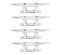 VBESTLIFE Cornamusa para Barco, Acero Inoxidable Resistente a la Corrosión, Cornamusa de Amarre Marino Resistente para Barcos, de Cuerda Pulida de 4 Piezas de 3,9 Pulgadas, de Cubierta Fácil de