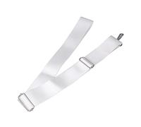 VBESTLIFE Correa de Red de Tenis Fácil de Usar Ajustable Hebilla de Acero Inoxidable Color Blanco Ideal para Jardín