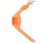 VBESTLIFE Correa de Reloj Pulsera de Repuesto para GarminFit JR3 Correa Deportiva de Silicona Suave Ligera a Prueba de Sudor Impermeable Tamaño Ajustable (Naranja Vibrante)