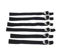 VBESTLIFE Correas para Espinilleras Catcher, 6 Correas Protectoras para Piernas de Béisbol con Tela Elástica Transpirable, Hebillas de Metal Inoxidables para Ajuste Universal, de Repuesto Ajustables