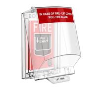 VBESTLIFE Cubierta de Alarma contra Incendios, Cubiertas de Estaciones de Alarma contra Incendios, Protector Protector de Punto de Llamada Manual, Diseño Transparente Ignífugo a Prueba de