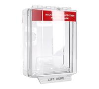 VBESTLIFE Cubierta de Estación de Alarma contra Incendios, Protector de Punto de Llamada Manual, Resistente Al Agua IP67, Evita Disparos Accidentales y Daños Físicos