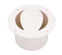 VBESTLIFE Cubierta de Salida de Aire Redonda para Barco Livewell, Ventilación Eficiente a Prueba de Salpicaduras con Plástico Resistente, Ajuste Universal para Barco bajo, Pontón, Kayak, Remolque,