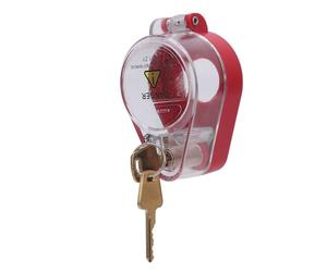 VBESTLIFE Cubierta del Interruptor del Botón Pulsador de Parada de Emergencia con Bloqueo Automático para un Diámetro de Montaje de 22 Mm que Evita el Contacto Accidental con una Visibilidad Clara