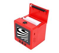 VBESTLIFE Cubo de Impresora de Pegatinas de Voz Inteligente AI de 2,4 Pulgadas, con Pantalla de Visualización HD para Niños, Bricolaje en Casa, Fabricación de Pegatinas Térmicas en Blanco (Rojo)