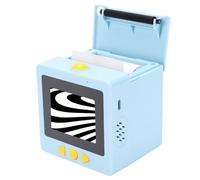 VBESTLIFE Cubo de Impresora de Pegatinas de Voz Inteligente AI de 2,4 Pulgadas, con Pantalla de Visualización HD para Niños, Bricolaje en Casa, Fabricación de Pegatinas Térmicas en Blanco (Blue)