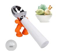 VBESTLIFE Cuchara de Helado Calentada Recargable, Cuchara de Helado de Calentamiento Eléctrico con Pantalla LED, Se Calienta a 158 ° F, para Personas Mayores y Niños (WHITE)