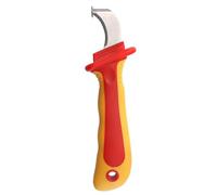 VBESTLIFE Cuchillo Pelador de Funda de Cable Aislado de 1000 V para Electricista, Alta Seguridad para Trabajos en Vivo, Compacto y Portátil para Uso de Mantenimiento de Instrumentos