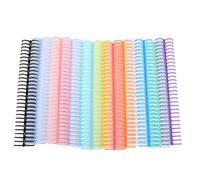 VBESTLIFE de Carpetas de Plástico, 14 Piezas, 14 Colores, Capacidad de 150 Hojas, 19 Mm, Encuadernación con Peine de PP de 30 Anillas para Cuadernos, Documentos, Papel A4, A5, B5