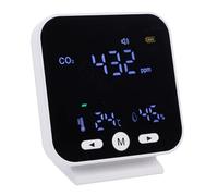 VBESTLIFE Detector de Dióxido de Carbono CO2 3 en 1, Monitor Portátil de Calidad del Aire en Interiores, CO2, Temperatura, Humedad, para Viajes, Oficina, Hogar, Tiendas de Campaña