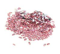 VBESTLIFE Diamantes de Imitación Acrílicos con Forma de Ojo de Caballo, 500 Piezas de Gemas de Cristal Brillantes Blancas para álbumes de Recortes, Manualidades, Decoración del Teléfono, Decoración