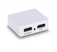 VBESTLIFE Divisor de Corriente USB C, Separador de Señal USB 2.0 Tipo C de Aleación de Aluminio con Indicador de Estado de Energía, para Dispositivos de Sonido de Control Industrial RasPi