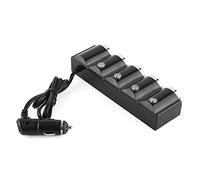 VBESTLIFE Divisor de Enchufe para Encendedor de Cigarrillos, Adaptador de Cargador de Coche de 4 Vías con 2 Puertos USB, Concentrador de Alimentación de 12 V/24 V para Vehículo, Salida Doble con