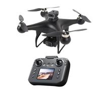 VBESTLIFE Drone con Cámara para Adultos, Lente Dual HD de 1080p con Controlador de Pantalla LCD con Tarjeta SD de 8 GB, Motores sin Escobillas, Flota Estable, Mosca de Waypoint (1 batería)