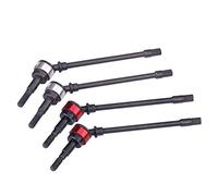 VBESTLIFE Eje de Transmisión Delantera RC de 4 Piezas, Piezas de Accesorios de Modelo de Control Remoto Eje de Transmisión del Eje Delantero de Acero Duro para SCX10 RC Car