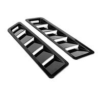 VBESTLIFE Embellecedor Universal del Panel de Entrada de Aire del capó de 2 Piezas: Cubierta de Ventilación de Enfriamiento del capó, Decoración Exterior del Automóvil, Plástico ABS Resistente Al