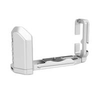 VBESTLIFE Empuñadura de Soporte de Placa L de Liberación Rápida para Cámara XT5, con Orificio de Rosca de 1/4 de Pulgada y Cola de Milano Arca, Compatible con Trípode y Estabilizador (Silver)