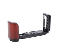 VBESTLIFE Empuñadura en Forma de L para Cámara XT30 XT30II XT10 XT20, Empuñadura Ligera de Aleación de Aluminio en Forma de L con Mango de Madera (Black)