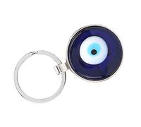 VBESTLIFE Encantador Llavero con Colgante de Ojo Azul con Cuentas Redondas, Regalo Ideal para Amigos, Adorno de Bolso de Moda