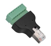 VBESTLIFE Enchufe Macho del Conector RJ45 de Ethernet de DVR al Adaptador DVI a HDMI Conector de Terminal del Tornillo de 8 Pines