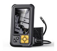 VBESTLIFE Endoscopio Industrial de Lente Dual, Cámara de Inspección de Borescope Digital 1080p, Cámara de Alcantarillado IP67 de 8 Mm con Pantalla LCD de 4.3 Pulgadas, 8 Luces LED (5 m/16,4 pies)