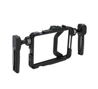 VBESTLIFE Equipo de Vídeo para Teléfono Inteligente con Asa, Estuche para Cine, Aleación de Aluminio, Estabilizador de Vídeo para Teléfono, Soporte para Trípode con Zapata Fría para