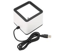 VBESTLIFE Escáner de Código de Barras Portátil Manos Libres, Escaneo Rápido, Súper Capacidad de Decodificación, Interfaz USB, Fuente de Luz LED Blanca