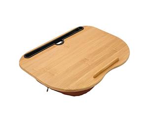 VBESTLIFE Escritorio Portátil para Regazo, Escritorio Portátil para Regazo con Cojín de Almohada, Se Adapta a Portátiles de hasta 15,6 Pulgadas, Escritorio para Regazo con Soporte para